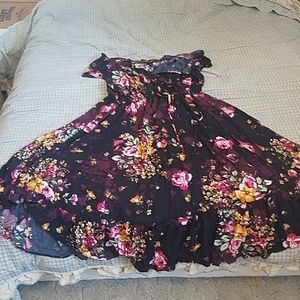 Torrid Size 1 off the shoulder floral dress